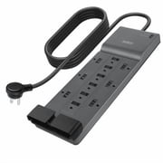 Belkin 12-Outlet Surge Protector Power Strip w/ 12 AC Outlets & 8ft Flat Plug, UL-Listed Heavy-Duty Extension Cord for Home, Office, Travel, Computer, Laptop, Charger - 3,780 Joules of Protection