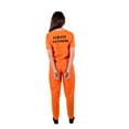 thumbnail image 2 of Fun Shack Womens Orange Prisoner Convict Costume Handcuff Ladies Inmate Halloween Orange S, 2 of 4