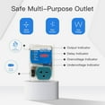 thumbnail image 2 of [ETL Listed] Electronic Surge Protector for Home Appliance,Voltage Protector Suit for Refrigerators and Freezers, Voltage Brownout Outlet 120V 15A,1800Watts(4 Pack),220V-1-blue, Surge Protection,1, 2 of 7