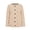Khaki, variant on Innerwin Jacket Cardigan Ladies Outwear Party Long Sleeve Fluffy Coat Khaki L