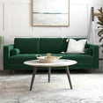 thumbnail image 2 of Jax 87" Mid Century Velvet Sofa Couch, Modern 3 Seater Sofa with 2 Bolster Pillows, Tufted Sofa Pillow Back for Living Room Bedroom Apartment Dorm Office, in Green, 2 of 6