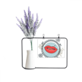 thumbnail image 1 of Lip Flower Frame Cartoon Pattern Artificial Lavender Flower Vase Bottle Card, 1 of 2