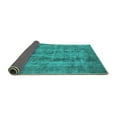 thumbnail image 2 of Ahgly Company Indoor Round Oriental Turquoise Blue Industrial Area Rugs, 3' Round, 2 of 4