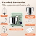 thumbnail image 4 of CEBORY 3-IN-1 Stand Mixer, 6.5 QT Tilt-Head 10-Speed Food Mixer, Kitchen Electric Mixer with Dough Hook, Beater, Whisk, Bowl for Most Home Cooks, 4 of 6