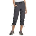 thumbnail image 5 of BALEAF Cargo Pants For Women Quick Dry Water Resistant With 4 Zip-Closure Pockets Elastic Waist Deep Gray Size XXL, 5 of 7