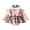 Pink, variant on Bagilaanoe Newborn Baby Girl Rompers Dress Plaid Long Sleeve Bodysuit + Headband 3M 6M 9M 12M 18M Infant Patchwork A-line Dress