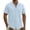 A-Blue, variant on MaFYtyTPR Short Sleeved Shirts for Men Casual Solid Color Button V-Neck Breathable Blouse Men's Summer T-shirts A-Army Green L