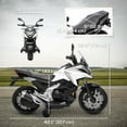 thumbnail image 3 of Qaba Honda Licensed 12V Electric Motorcycle with Headlights Music, White, 3 of 10