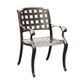thumbnail image 2 of Oakland Living Corporation Modern Outdoor Mesh Cast Aluminum Patio Dining Chair Black, 2 of 5