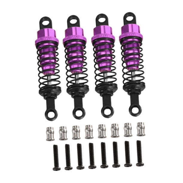 4 amortiguadores hidráulicos para coche RC escala 1/12 1/16, repuesto de 55 mm. Plata