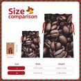 thumbnail image 3 of Pofeuu Coffee Bean Print Burlap Bags with Drawstrings Drawstring Gift Bags Pouch Bag for Thankgiving Birthday Party Gift Wrapping Treats and Party Favors-Medium, 3 of 9