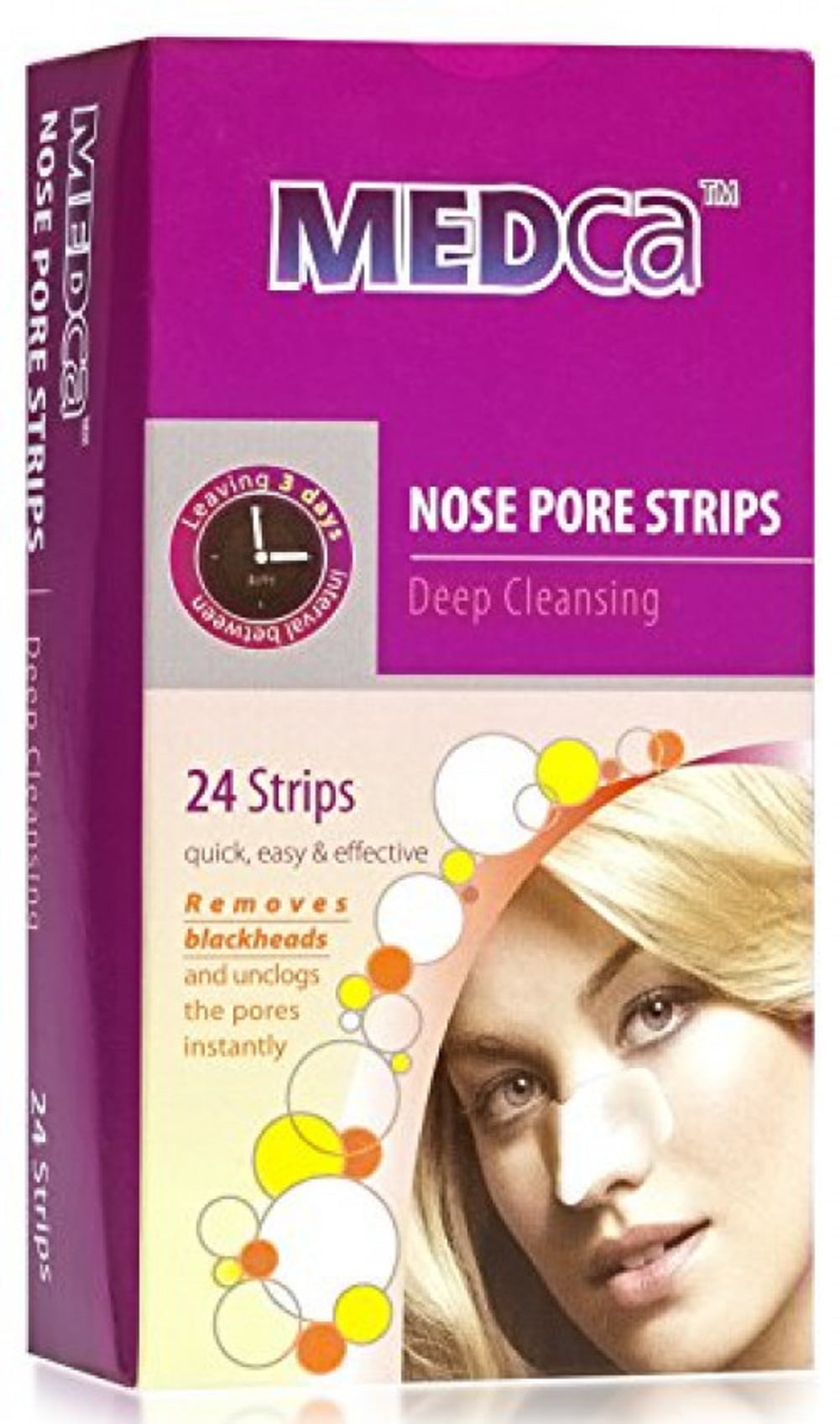 MEDca Deep Cleansing Nose Pore Strips, 24 Count Exfoliants & Scrubs