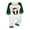 Baby, variant on Yuaguia Family Matching Christmas Pajamas Set, Long Sleeve Raglan Tops with Santa Hat Antlers Letter O, Green Black Plaid Pants Holiday Loungewear Sleepwear Outfits, Baby 3 Months