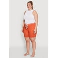 thumbnail image 3 of Womens Plus Size Rope Belted Shorts, 3 of 5