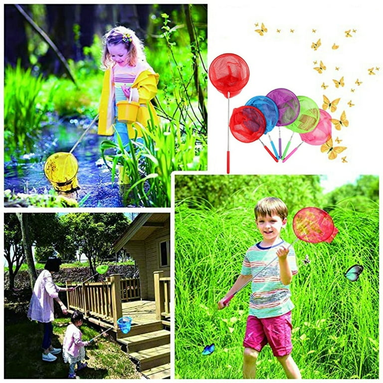2 Pack Kids Telescopic Butterfly Nets Fishing Nets Extendable (37 - 85