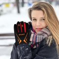 thumbnail image 5 of AuroraX Orange Winter Gloves Men Warm Thermal Thick Ski and Snow Gloves with Soft Insulated Lined Glove for Cycling Hiking Biking, 5 of 5