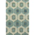thumbnail image 1 of Bashian S185-AQ-5X8-ST103 Chelsea Collection Geometric Contemporary 100 Percent Wool Hand Tufted Area Rug, Aqua - 5 ft. x 7 ft. 6 in., 1 of 1