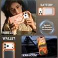thumbnail image 4 of BENTOBEN Case for iPhone 17 Pro Max 6.9" Compatible with Mag-Safe Metal Frame Slim Tpu Pc Matte Shockproof Orange, 4 of 7