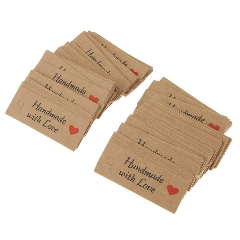 Handmade Tags Paper, Kraft Garment Tags, Kraft Label Card