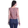 thumbnail image 3 of Moomaya Hauts en Jersey de Coton pour Femmes Sans Manches Imprimé Col Rond Tenue Décontractée, 3 of 4
