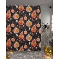 thumbnail image 2 of Halloween Pumpkin Cobweb Shower Curtain Set ，Waterproof Fabric Shower Curtains Shower Curtains for Bathroom,Bathroom Decor 72"x72", 2 of 6
