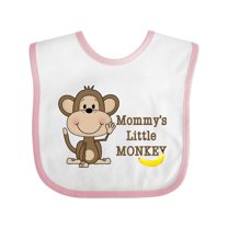 Inktastic Mommy's Little Monkey Boys or Girls Baby Bib