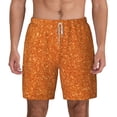 thumbnail image 2 of Goofa Orange Glitter Printed Men's Swim Trunks Board Shorts Quick Dry Mens Swimming Trunks with Compression Liner,Breathable Fit Hawaii Beach Shorts-X-Large, 2 of 9