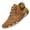 Brown_001, variant on Men's Casual Handmade High Top high boots Leather Outdoor Walking Sneakers 2026 summer Slip-on Lightweight Non-Slip Waterproof Driving Chukka Boots Blue 11 (EU-47)