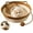 Brown, variant on Handwoven Cotton Rope Interactive Cat Bed Basket with Scratchable Design & Interactive Toy Ball, Foldable Pet Nest for Indoor Cats, Kittens & Small Dogs