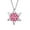 Pink PK, variant on PPgejGEK Snowflake Pendant Necklace for Women Collarbone Jewelry Gift - Purple