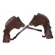 thumbnail image 1 of Qarigey Capa de arnés de pecho para adultos para fiesta de disfraces de Halloween conjuntos de ropa Marron oscuro, 1 of 1