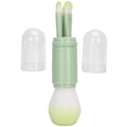 thumbnail image 3 of LAZIOEGR Retractable Portable Makeup Powder Brush Set with Lid – Soft Fiber Bristles, Ergonomic Handle, Ideal for Nail Dust Removal & Hair Care, Green, 3 of 10
