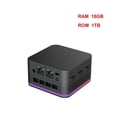 thumbnail image 3 of Mini PC pequeña T9 Plus de cuatro núcleos con Windows 11, CPU Intel N150/N100, LPDDR5 de 16 GB, SSD de 256/512 GB/1 TB, LAN dual de 1000 M, NUC de tres HD, 3 of 5