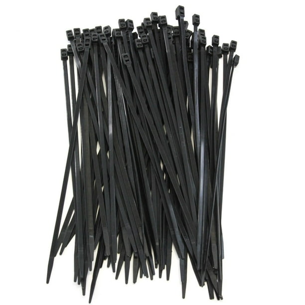 250 pcs Black 12 Inches Double Head 50 lbs Zip Cable Tie Wire & Cord
