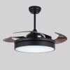 

MONIPA 42 Inch Fan Chandelier Ceiling Fan Light Black