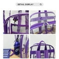 thumbnail image 2 of WEDAN Large Clear Backpack Heavy Duty PVC Transparent Clear Bag for Stadium School Beach, 2 of 6