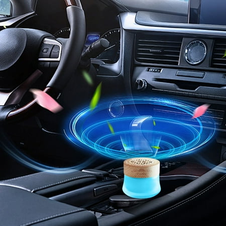 PRINxy Car Perfume Cream Long-Lasting Odor Elimination and Aroma Vehicle Mounted Perfume Retro Wooden Design for Car and Home Solid Perfume Cream with 360° Scent Spread Natural Fragrance Blue