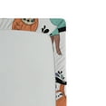 thumbnail image 3 of Ambesonne Sloth Fitted Sheet, Sloths on Branches, Queen Size, Pale Blue Orange Black, 3 of 3