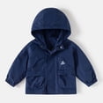 thumbnail image 5 of MexChoioe Kids Full Zip and Snap Button Hooded Rain Jacket Long Sleeve with Utility Pockets Water Resistant Holiday Outdoor Playwear Windbreaker for Boys, 5 of 7