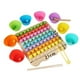 thumbnail image 5 of Toddlers Board Games,3 in 1 Toddlers Board Games Math Learning,Wooden Peg Board Beads Game Counting Toy for Kids,Puzzle Color Sorting Stacking Art Toys Toddlers,Educational Montessori Games CUTICAT Juegos de mesa para niños pequeños, 5 of 5