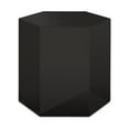 thumbnail image 3 of Modrest Newmont Hexagonal Medium MDF Wood End Table in Black High Gloss, 3 of 5
