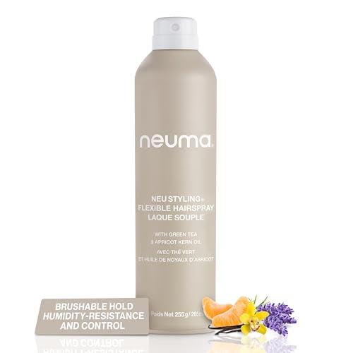 NEUMA Neu Styling Flexible Hair Spray 9 Fl. Oz. Hairspray for Women with Lavender, Mandarin & Vanilla Scent, Flexible Hold Styling Hairspray