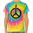 thumbnail image 1 of Guitar Peace Sign Tie Dye Tee Shirt - Saturn, 5XL, 1 of 2