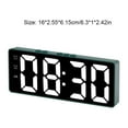 thumbnail image 3 of Thinsony Digital Alarm Clock Battery Voice Control Temperature Date Week LED Mirror Simple Style Hygrometer Table Decor Thermometer, 3 of 6