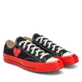 thumbnail image 3 of CONVERSE X comme des GARCONS PLAY Semelle Rouge à Tige Basse - Noir Chaussures de Course Unisexes, 3 of 5