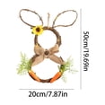 thumbnail image 3 of Gqtwoy Easter Bunny Ear Decorative Wreath, Bunny Decoration, Spring Home Decor, Indoor Outdoor Holiday Wreath, Vibrant Easter Wreath for Front Door, Farmhouse Style Decoration, 3 of 7