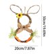 thumbnail image 2 of CaiYueKe Easter Bunny Wreath Spring Door Hanging Decoration Floral Vine Home Decor Indoor Outdoor Holiday Party Front Door Wall Fireplace Rustic Farmhouse, 2 of 7