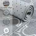 thumbnail image 2 of Junovo 7'x10'Modern Geometric Area Rug for Bedroom and Living Room, Fluffy Indoor Carpet for Family Room Decor,Gray, 2 of 8