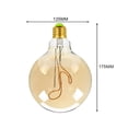 thumbnail image 3 of LINLIN LED Edison Bulb, LED Decorative Firework Light Bulb LED Filament Bulb Decorative Light Bulb Globe E27 110-130V 4W, 3 of 4
