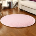 thumbnail image 6 of Winty Carpet,Floor Mat,80Cm Soft Coral Velvet Round Rug Anti-Skid Doormat Carpet Bath Living Room Rug,Area Rugs, 6 of 7